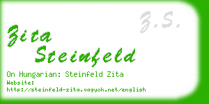 zita steinfeld business card
